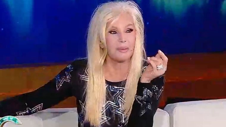 Susana Giménez en medio de un cruce con una histórica colega Foto: Captura de video Telefe