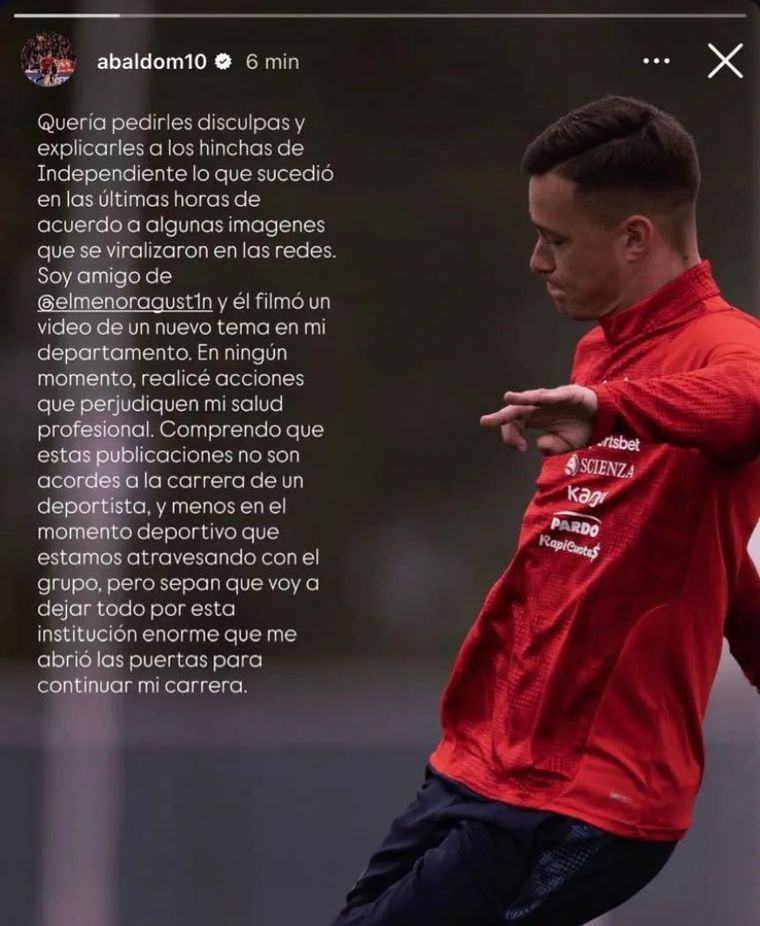 El descargo de Matías Abaldo luego de que se viralizaran fotos con drogas y alcohol en su departamento. El descargo de Matías Abaldo luego de que se viralizaran fotos con drogas y alcohol en su departamento.