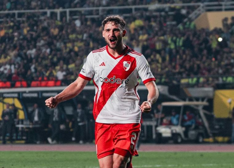 Boselli abrió el marcador en el debut de la Copa Libertadores de River. Foto: @riverplate