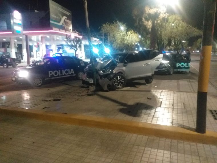 El auto quedó destruido