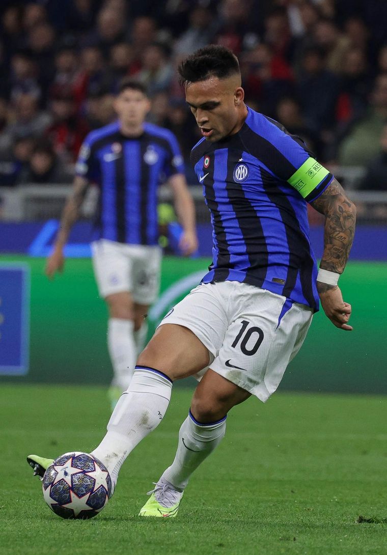 Lautaro Martínez habló sobre la polémica en el Milan-Inter: ¿fue penal? Foto: EFE