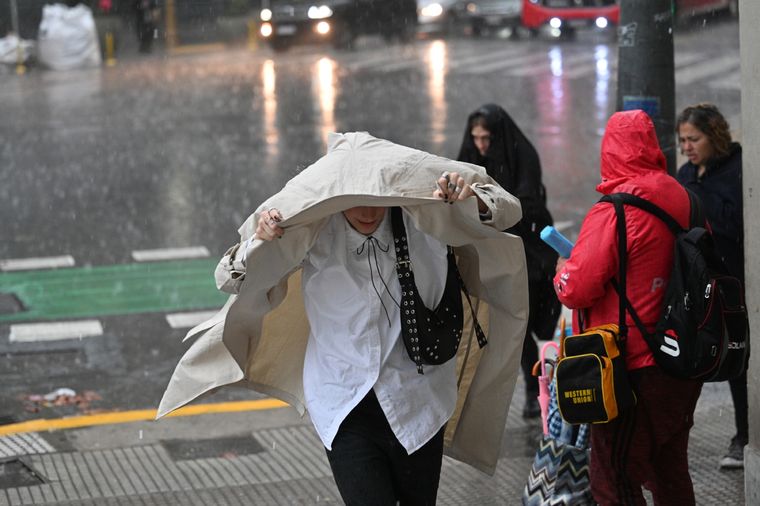 Las tormentas afectarán principalmente la provincia de Buenos Aires, Entre Ríos y Corrientes Foto: Télam