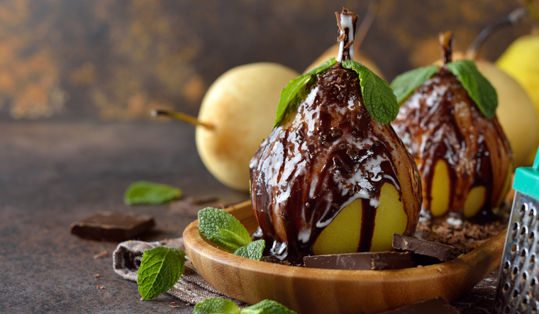 Peras con chocolate: un placer para los sentidos Foto: Shutterstock
