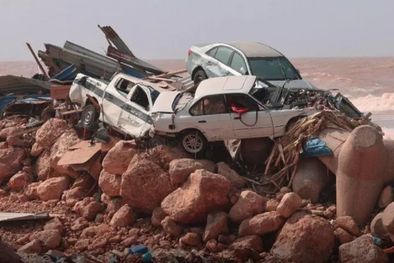 MDZol | La tormenta Daniel provocó lluvias torrenciales en el este de Libia, que arrastraron poblaciones enteras hasta el mar Mediterráneo. Foto: GETTY