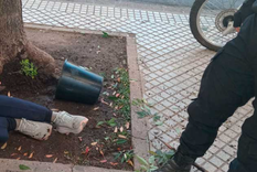 Una mujer fue golpeada por una maceta en Rosario. Una mujer fue golpeada por una maceta en Rosario.