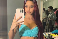 De total black, Emilia Mernes enloquece y sorprende siendo la cara de una importante marca internacional a pura sensualidad
