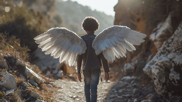 El ángel trae luz a la vida de las personas. Fuente: Freepik.