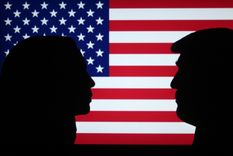 Las encuestas muestran dos cosas: un empate técnico entre ambos candidatos y una sociedad estadounidense cada vez más polarizada. Foto: Shutterstock