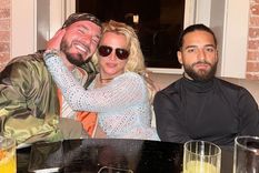 Maluma. J Balvin y Britney Spears en un fugaz encuentro. Foto: Maluma / Instagram