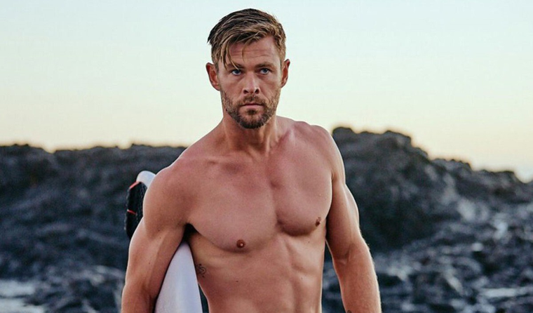 Para filmar su última película Thor: Love and Thunder Chris Hemsworth realizó una rutina intensiva de ejercicios que combinó con una dieta especial. Foto: Poprosa