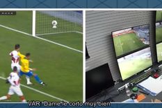 Confirman que el penal de Perú fue por un contacto sobre el pie de Neymar
