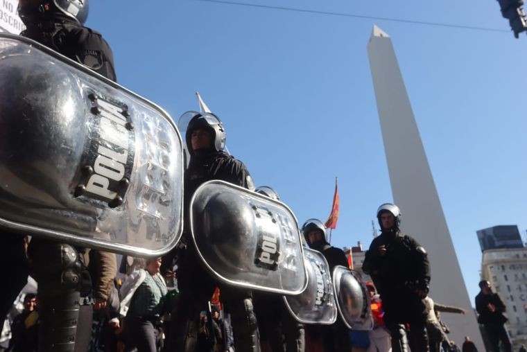 La Policía de la Ciudad en la marcha por Cristina La Policía de la Ciudad en la marcha por Cristina