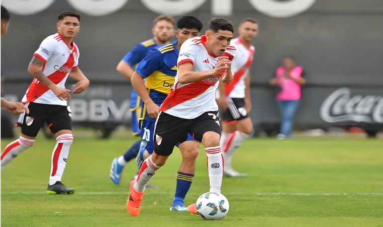 Lencina habló tras su debut como titular en River. Foto: River