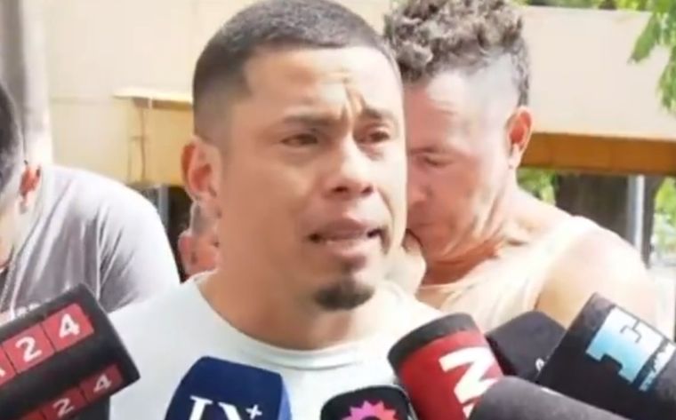 Marcos Gómez pidió que se haga justicia y que los asesinos paguen. Foto: Captura de video