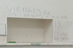 La amenaza escolar apareció este jueves en el colegio Carlos Pellegrini.