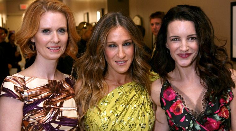 Cynthia Nixon, Sarah Jessica Parker y Kristin Davis tomaron partido. Foto: LaTercera.