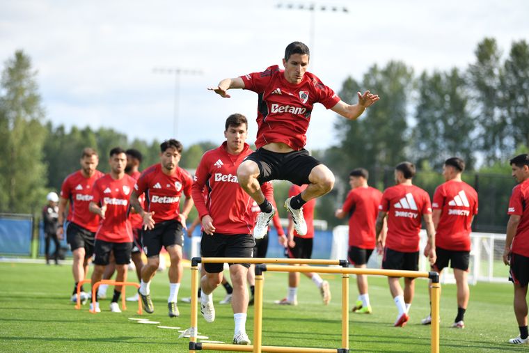 Nacho Fernández durante un entrenamiento en el Mundial de Clubes. Nacho Fernández durante un entrenamiento en el Mundial de Clubes.