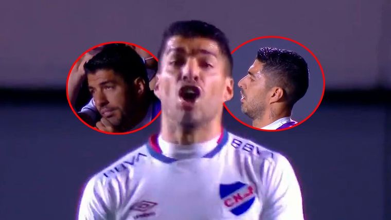 Suárez explotó de bronca con los goles que recibió Nacional.