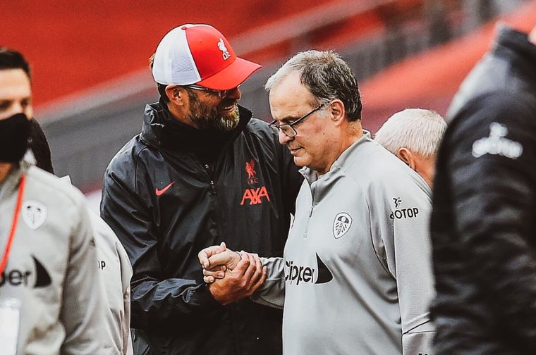 Klopp y Bielsa, dos técnicos que se tienen mutua admiración
