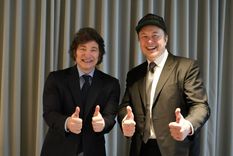 El encuentro de Javier Milei y Elon Musk. Foto: Presidencia