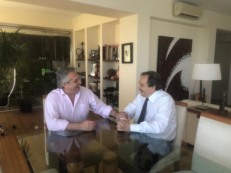 Alberto recibió al hijo de Raúl Alfonsín.