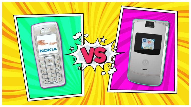 El teléfono plegable Motorola Razr V3 sigue como el objeto de deseo para los coleccionistas en esta comparativa.