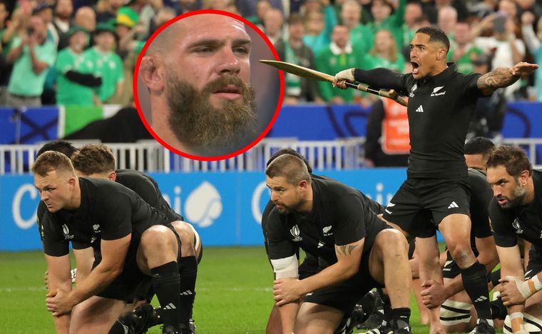 Kremer mira el Haka Kapa o Pango de los All Blacks Foto: MDZ