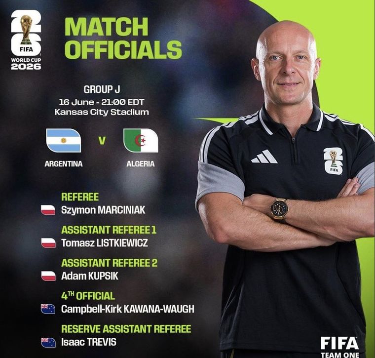 La FIFA confirmó al árbitro del debut de la Selección argentina: un viejo conocido de la Scaloneta. La FIFA confirmó al árbitro del debut de la Selección argentina: un viejo conocido de la Scaloneta.