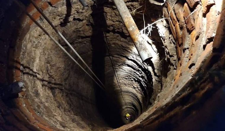 La gran profundidad preocupó a la familia del chico