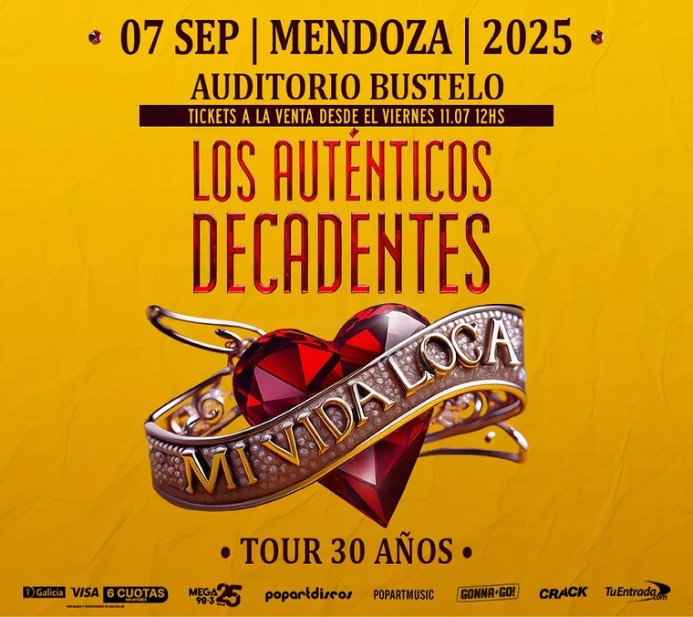 Los auténticos decadentes. Créditos: Tuentradaweb.com Los auténticos decadentes. Créditos: Tuentradaweb.com
