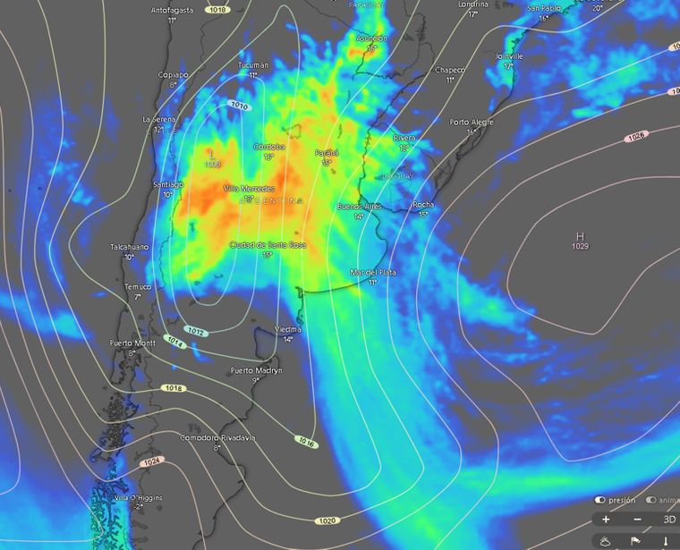 Las zonas afectadas por la tormenta de Santa Rosa. 