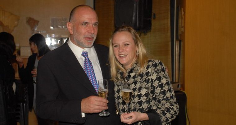 Gerardo Cartellone y Anne-Caroline Biancheri. Foto: Gerardo Gómez / MDZ