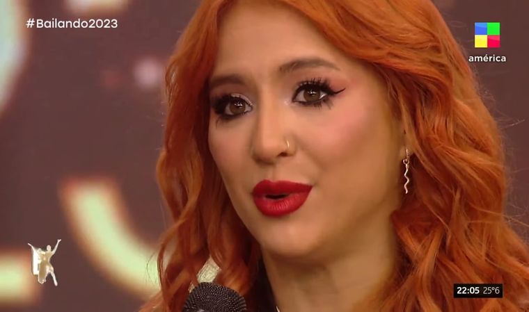 En sus historias de Instagram, Flor Vigna se mostró arrepentida del cruce con Noelia Marzol. Foto: Captura de pantalla Youtube el Bailando.