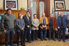 La delegación del gobierno de Catamarca durante una visita al Centro Islámico, con sede en Buenos Aires.