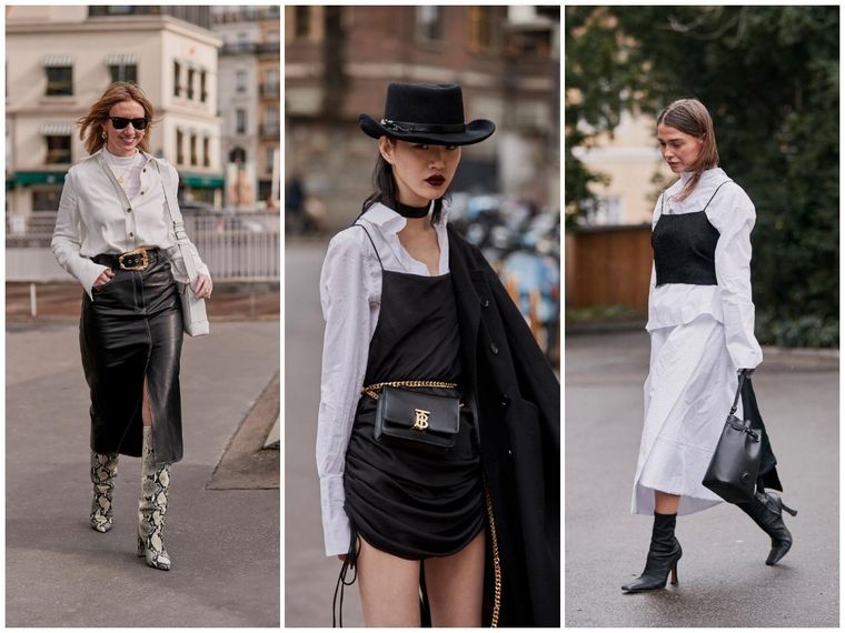 Camisas blancas oversizes.