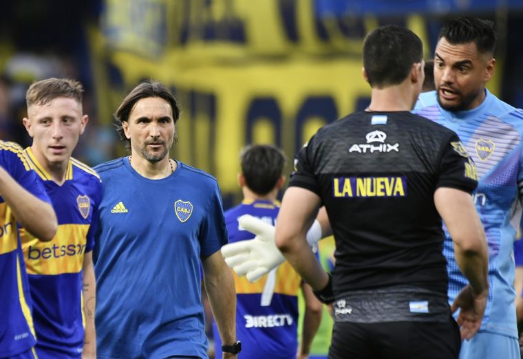 Boca y su enojo con el árbitro Ramírez. Foto: FotoBaires