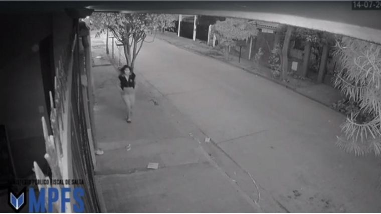 Las imágenes fueron captadas por distintas cámaras de comercios de Salta Foto: Noticias Argentinas