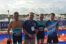 mendocinos con buen desempeno en el mundial de triatlon de cozumel