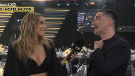 El sommelier Sebastián Suárez le contó a la periodista Sofi Martín que los vinos elegidos para la gala eran del Valle de Uco.