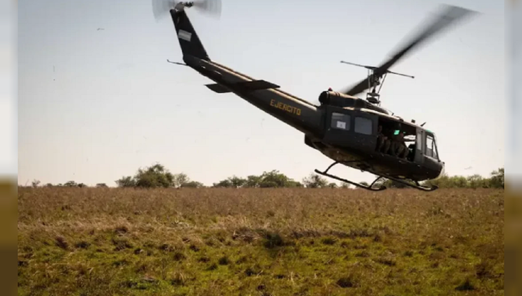 La caída del helicóptero fue cerca de las 16 de este martes (imagen ilustrativa): Foto: Ejército Argentino.