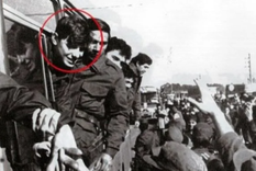 Marcelo Rosasco (círculo rojo) junto a su regimiento. Foto: Gentileza: Marcelo Rosasco