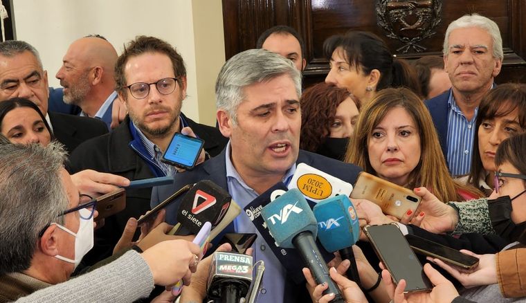 El diputado peronista Germán Gómez exigió la comparecencia del minsitro Ibañez en la Legislatura por el caso Bonarrico Foto: Prensa PJ