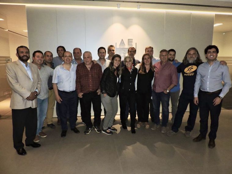 La comisión directiva de AEHGA, cuando fue elegida en 2018.