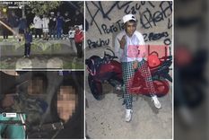 A la izquierda, la banda de los Boom y las armas que muestran en las redes. A la derecha, Facundo Huaihuas, uno de los detenidos, junto a su moto Honda. A la izquierda, la banda de los Boom y las armas que muestran en las redes. A la derecha, Facundo Huaihuas, uno de los detenidos, junto a su moto Honda.