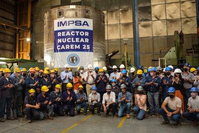 MDZol | Una parte fundamental del reactor CAREM se construyó en Mendoza. Foto: IMPSA
