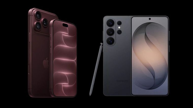 La elegancia del iPhone 18 Pro Max y el diseño refinado del Samsung Galaxy S26 Ultra marcan la vanguardia del sector. La elegancia del iPhone 18 Pro Max y el diseño refinado del Samsung Galaxy S26 Ultra marcan la vanguardia del sector.