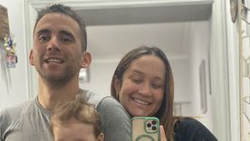 Nahuel Gallo junto a su esposa antes de la detención.&nbsp;