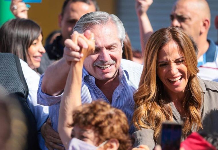 Victoria Tolosa Paz junto al presidente Alberto Fernández. Foto: Twitter Victoria Tolosa Paz