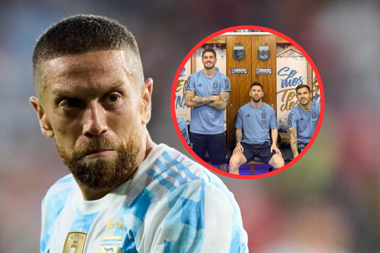 Los líderes de la Selección recrearon una foto en la que estaba el Papu Gómez, pero lo reemplazaron.