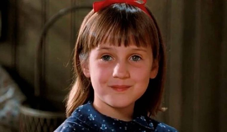 Así lucía Mara Wilson en 1996, cuando interpretó a Matilda en la película homónima.